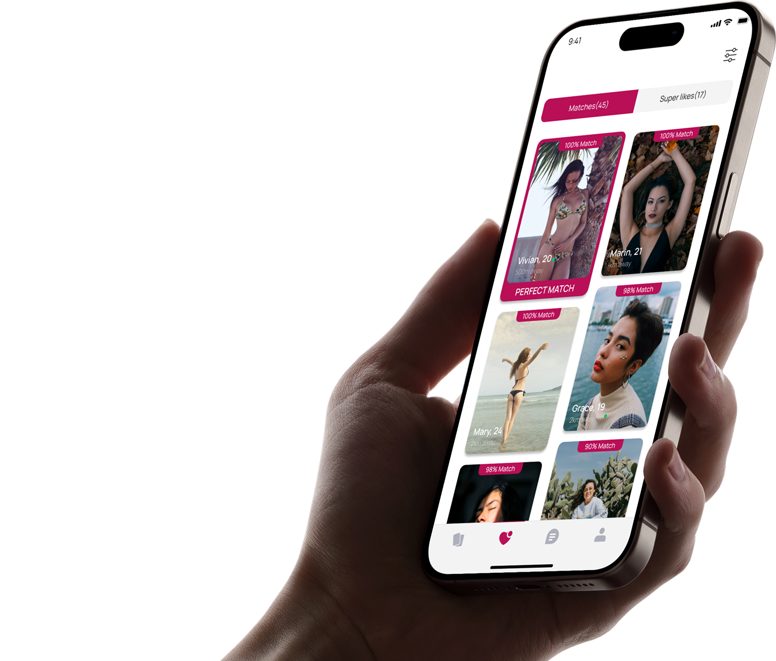 Velvet Dating app shown on a phone held in hand
